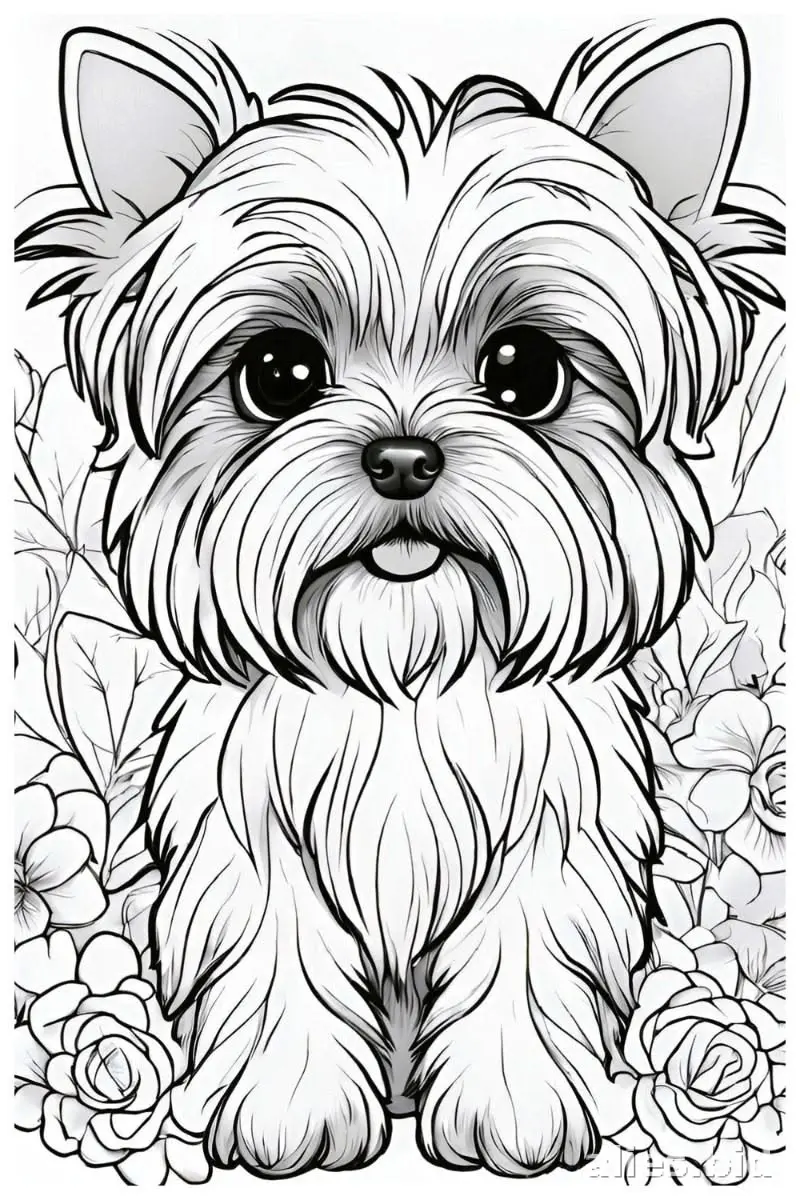 Free Printable Dog Coloring Pages Free Print Worksheet #6