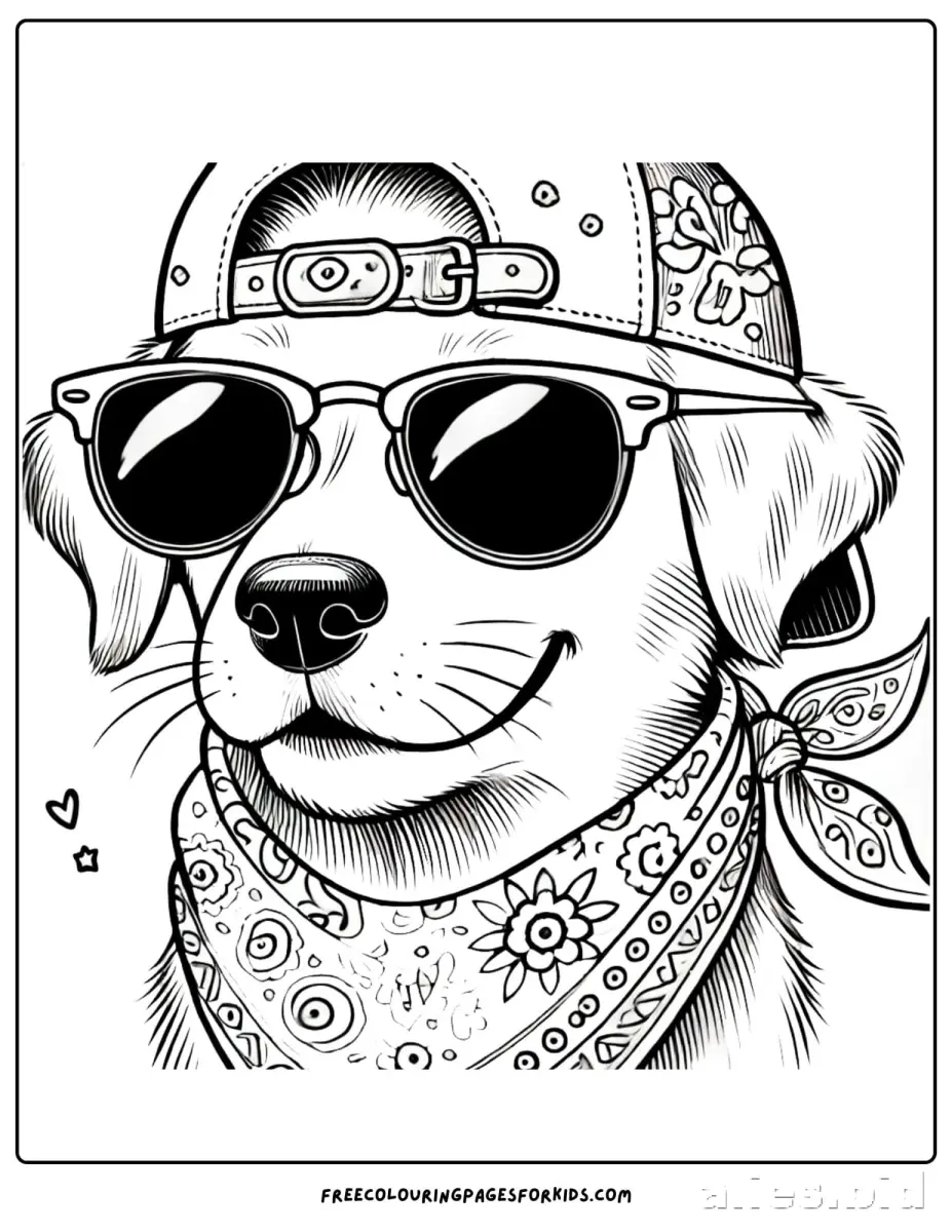 Free Printable Dog Coloring Pages Free Print Worksheet #8