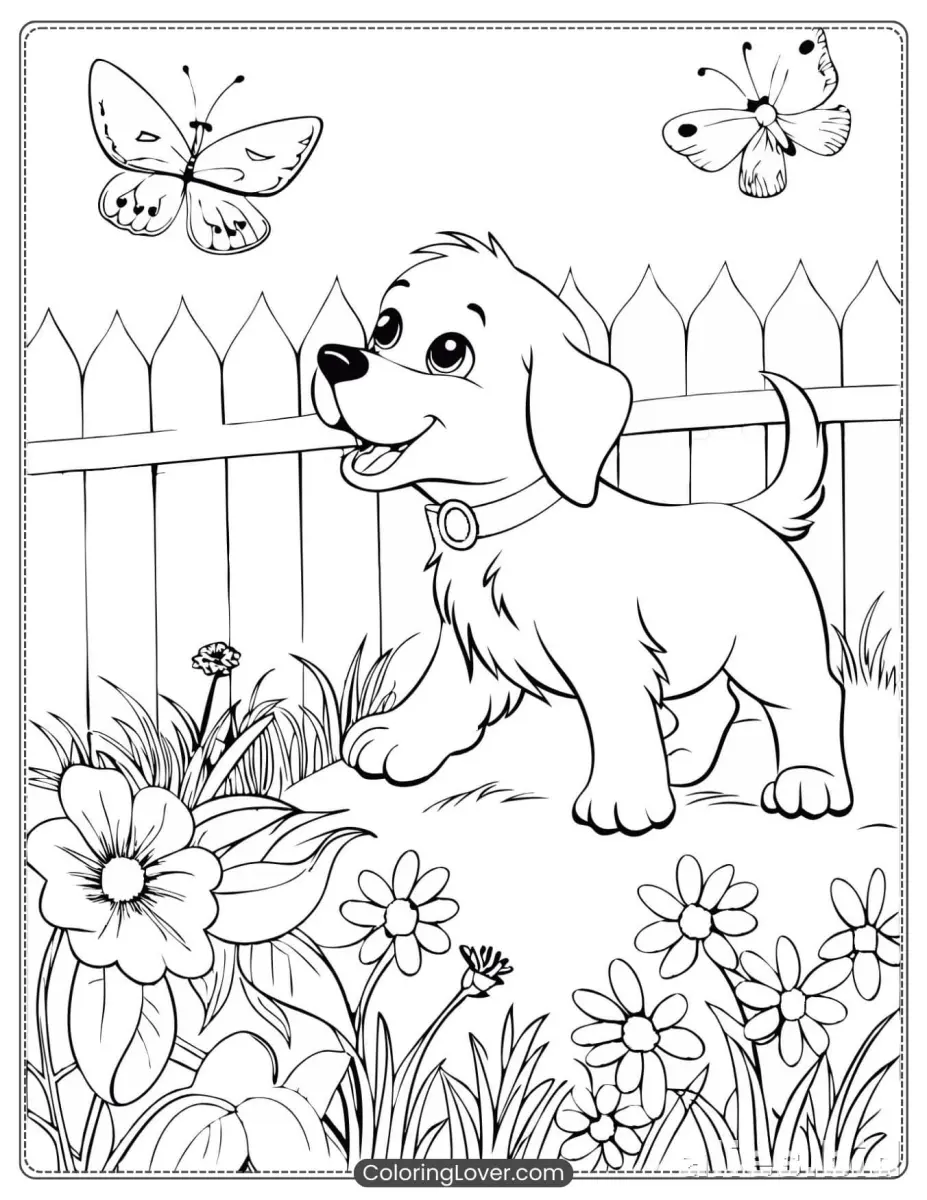 Free Printable Dog Coloring Pages Free Print Worksheet #15