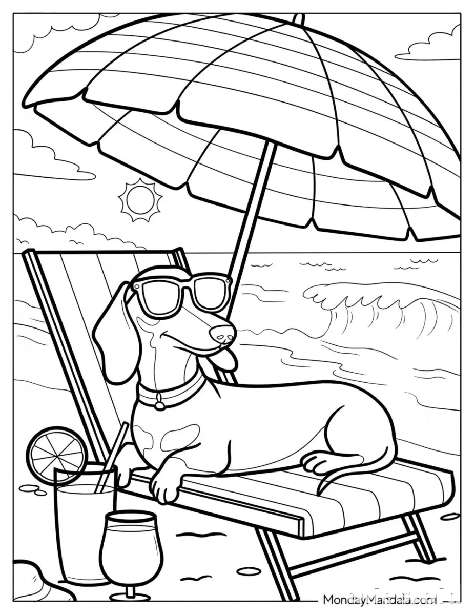 Free Printable Dog Coloring Pages Free Print Worksheet #16