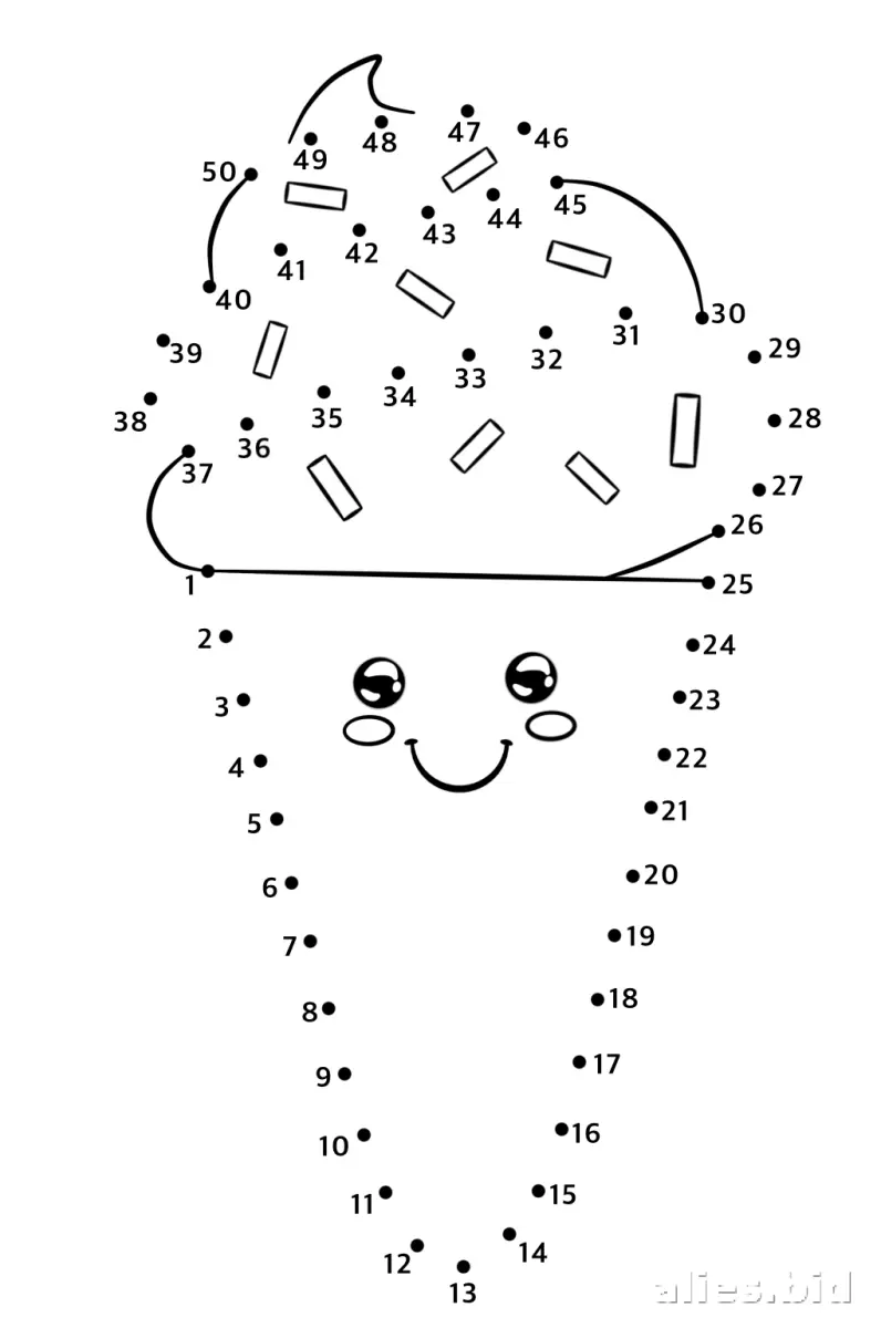 Free Printable Dot To Dot Activity Free Print Worksheet #14