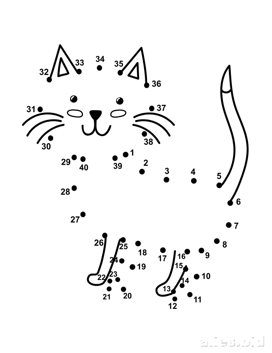 Free Printable Dot To Dot Activity Free Print Worksheet #12