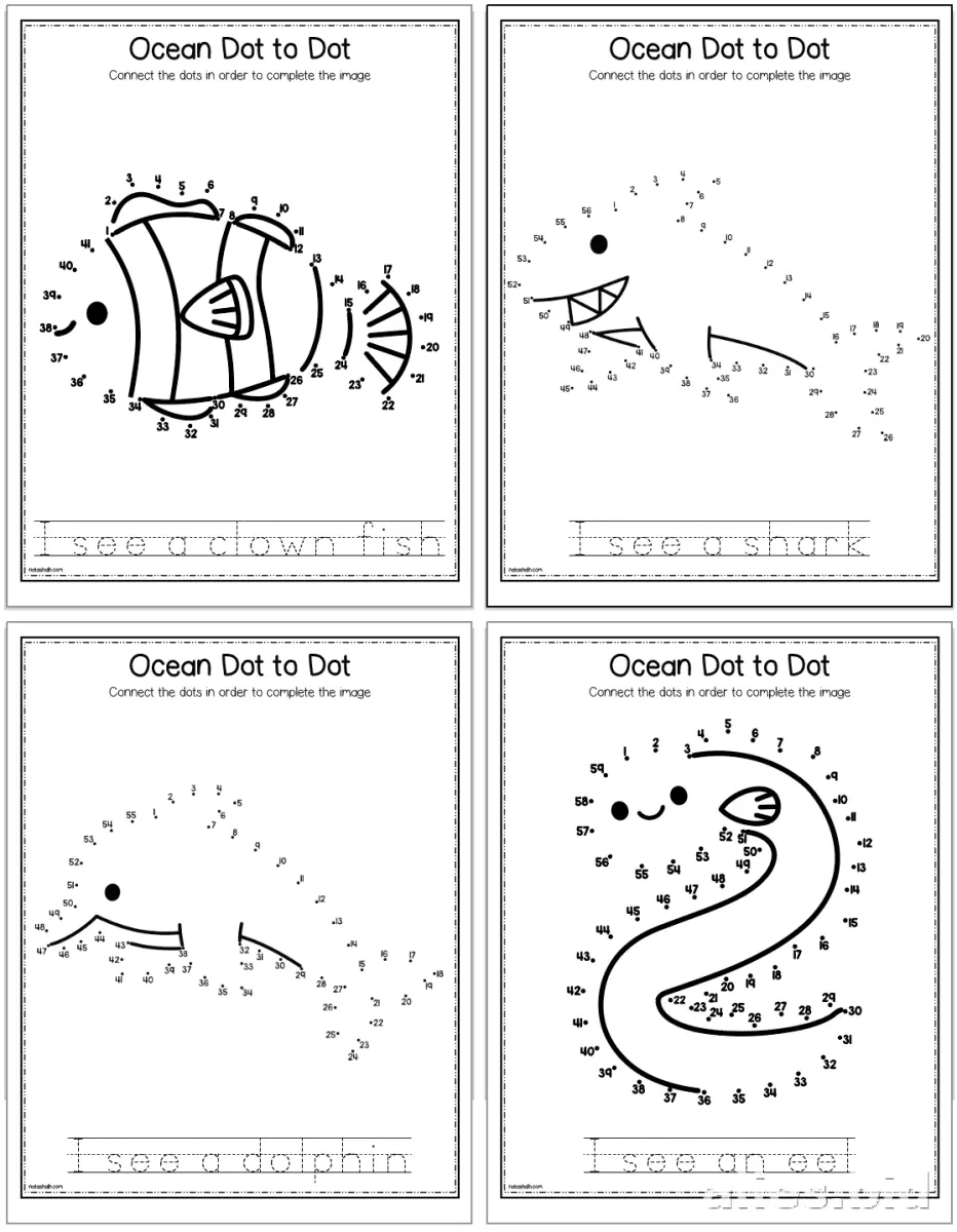Free Printable Dot To Dot Activity Free Print Worksheet #8