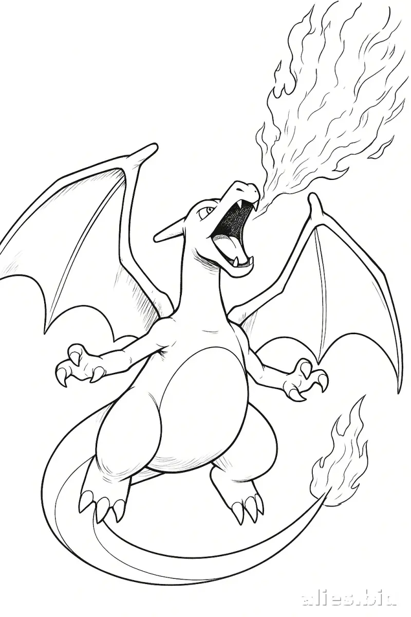 Free Printable Dragon Coloring Pages For Kids Free Worksheet #4