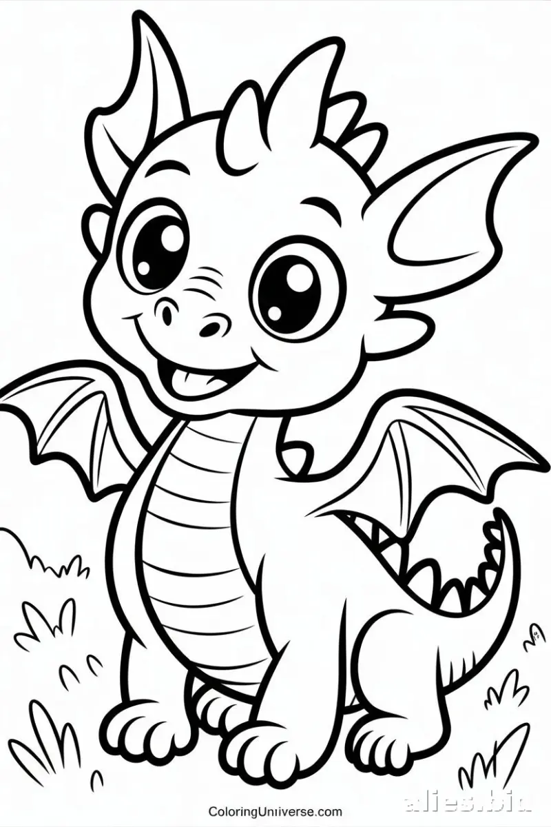 Free Printable Dragon Coloring Pages For Kids Free Worksheet #6