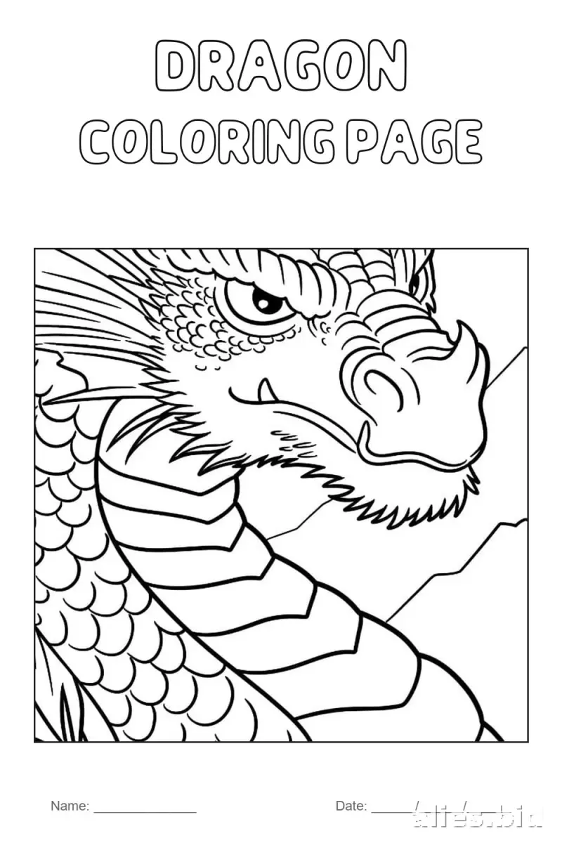Free Printable Dragon Coloring Pages For Kids Free Worksheet #13