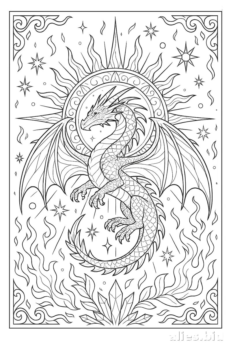 Free Printable Dragon Coloring Pages For Kids Free Worksheet #14