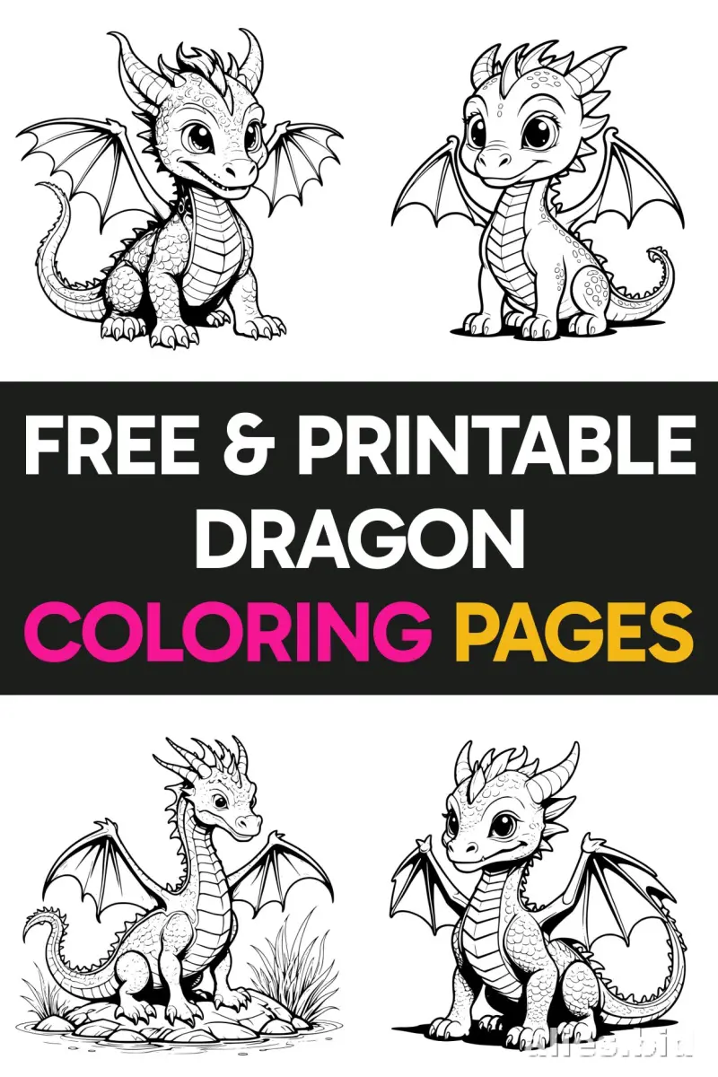 Free Printable Dragon Coloring Pages For Kids Free Worksheet #23