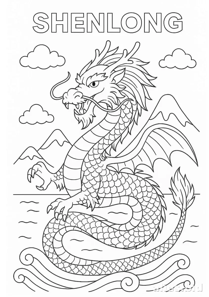 Dragon Coloring Pages For Kids Free