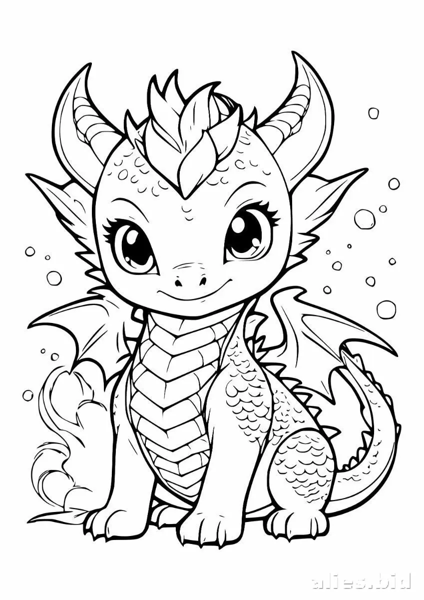 Free Printable Dragon Coloring Pages For Kids Free Worksheet #21