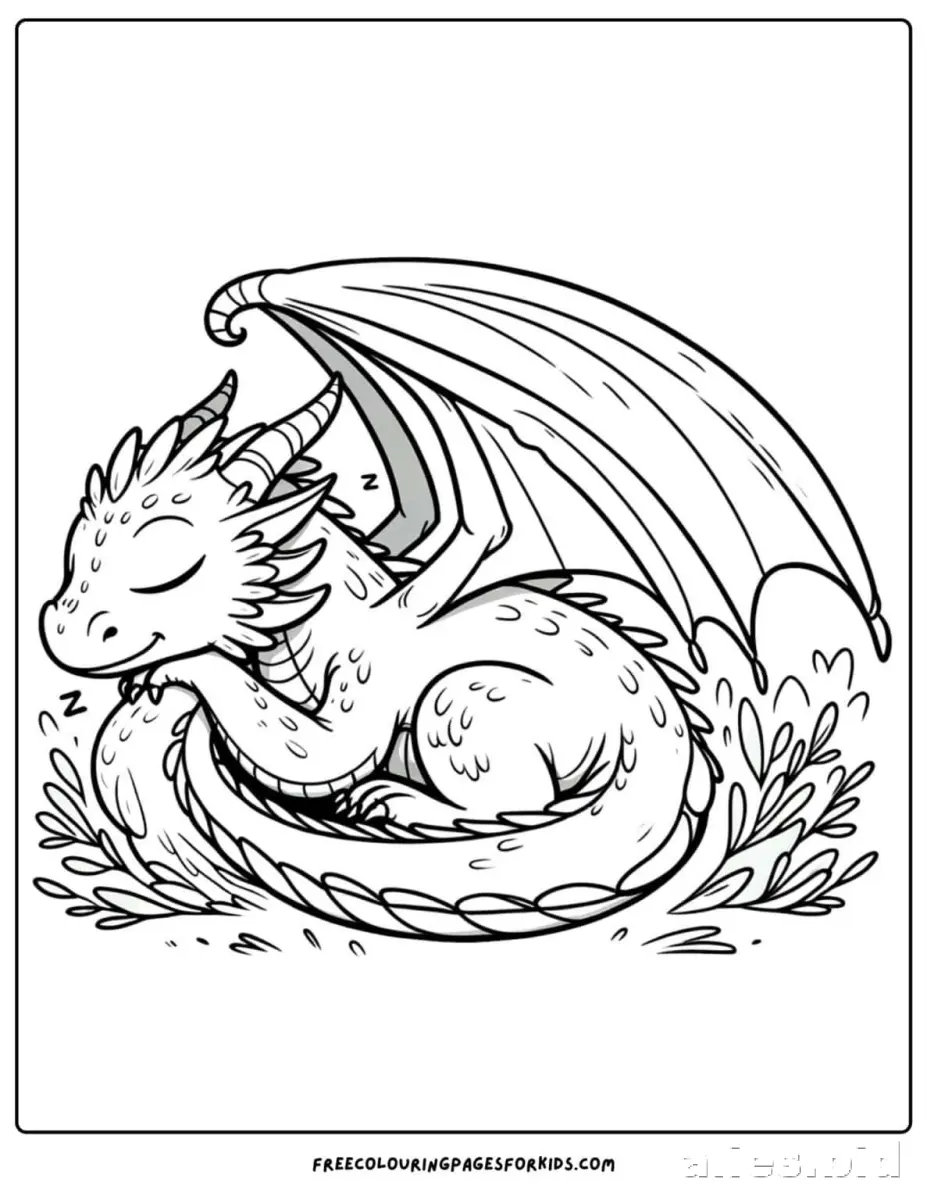 Free Printable Dragon Coloring Pages For Kids Free Worksheet #11