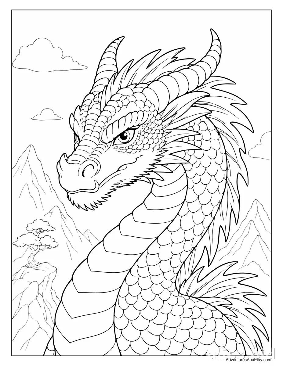 Free Printable Dragon Coloring Pages For Kids Free Worksheet #18