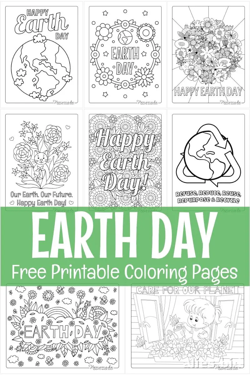 Free Printable Earth Day Coloring Pages Free Worksheet #4
