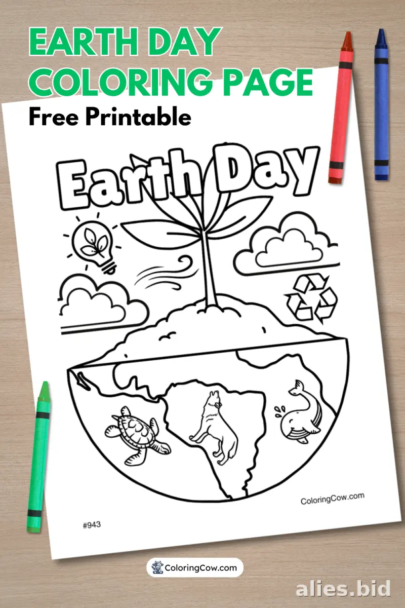 Free Printable Earth Day Coloring Pages Free Worksheet #14