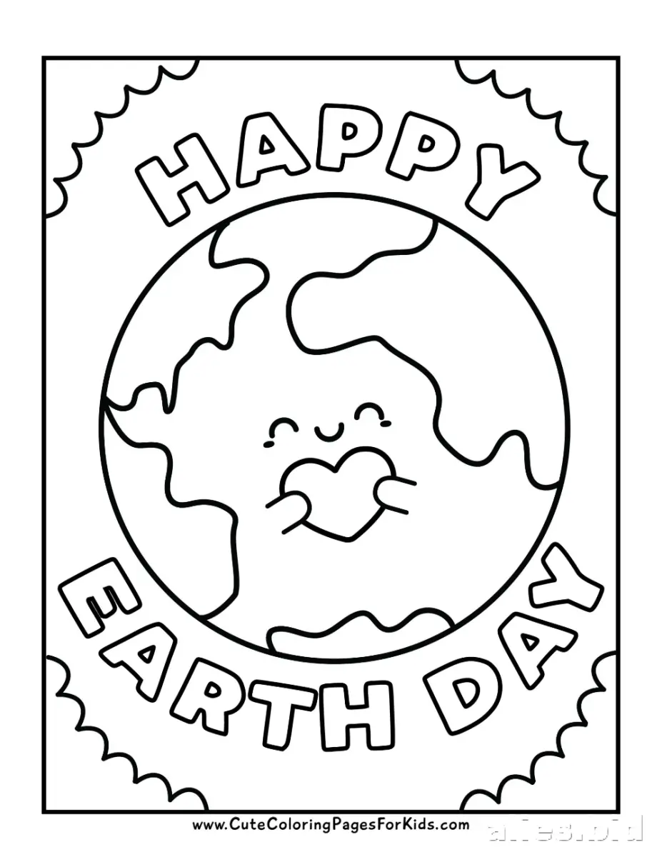 Free Earth Day Coloring Pages and Worksheets for Environmental Education