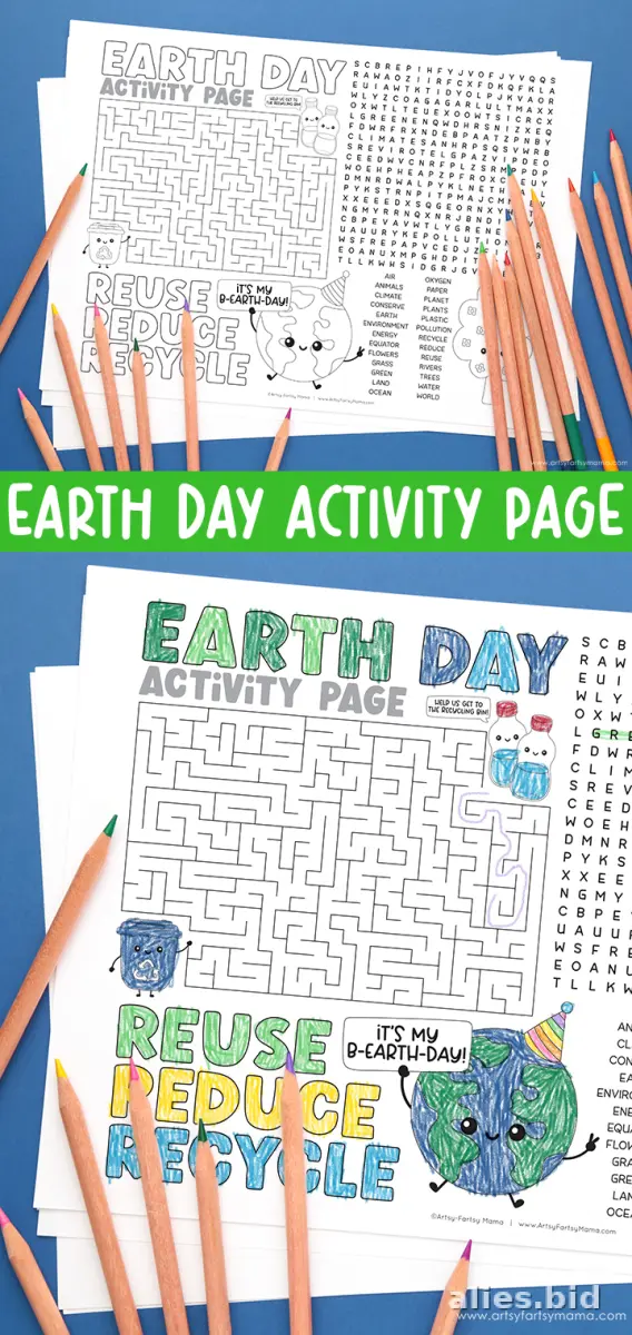 Free Printable Earth Day Worksheet For Kids Free #3