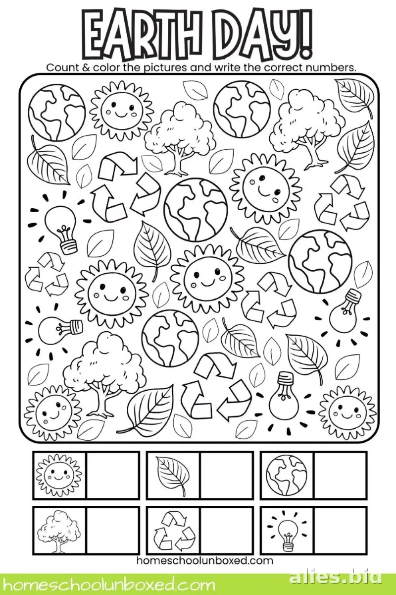 Free Printable Earth Day Worksheet For Kids Free #5