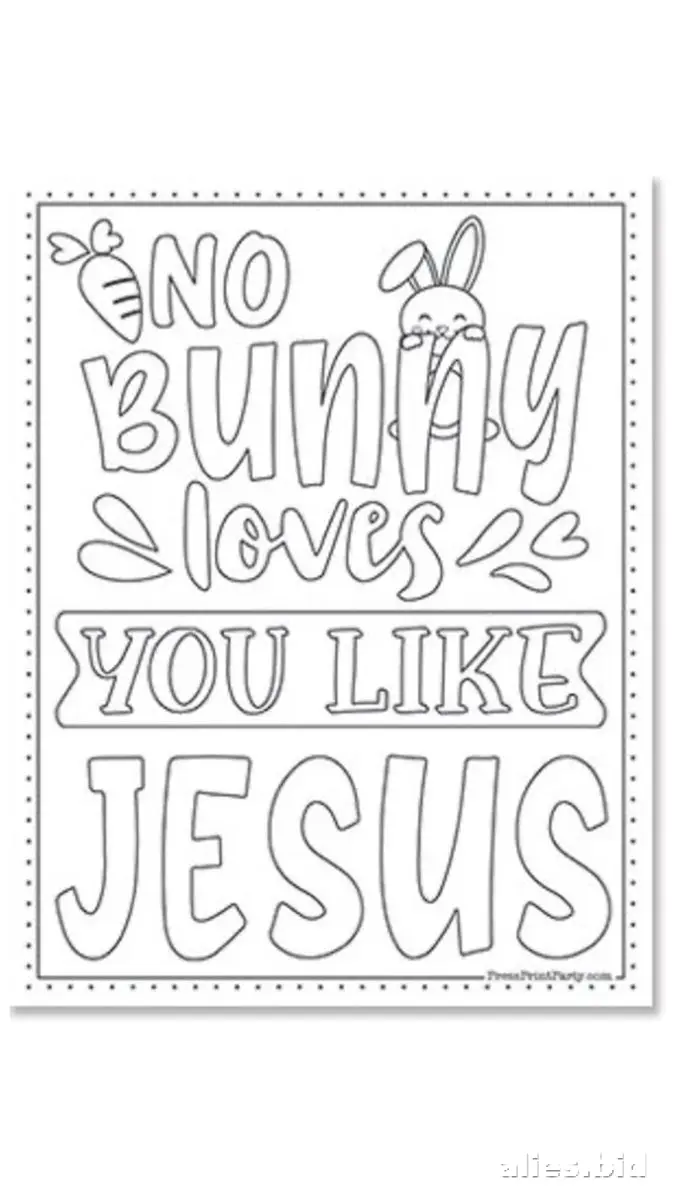 Free Printable Easter Coloring Pages For Kids Worksheet #10