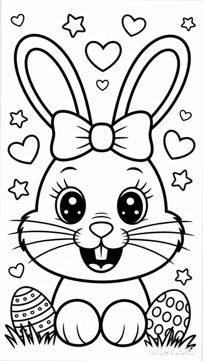 Free Printable Easter Coloring Pages For Kids Worksheet #11
