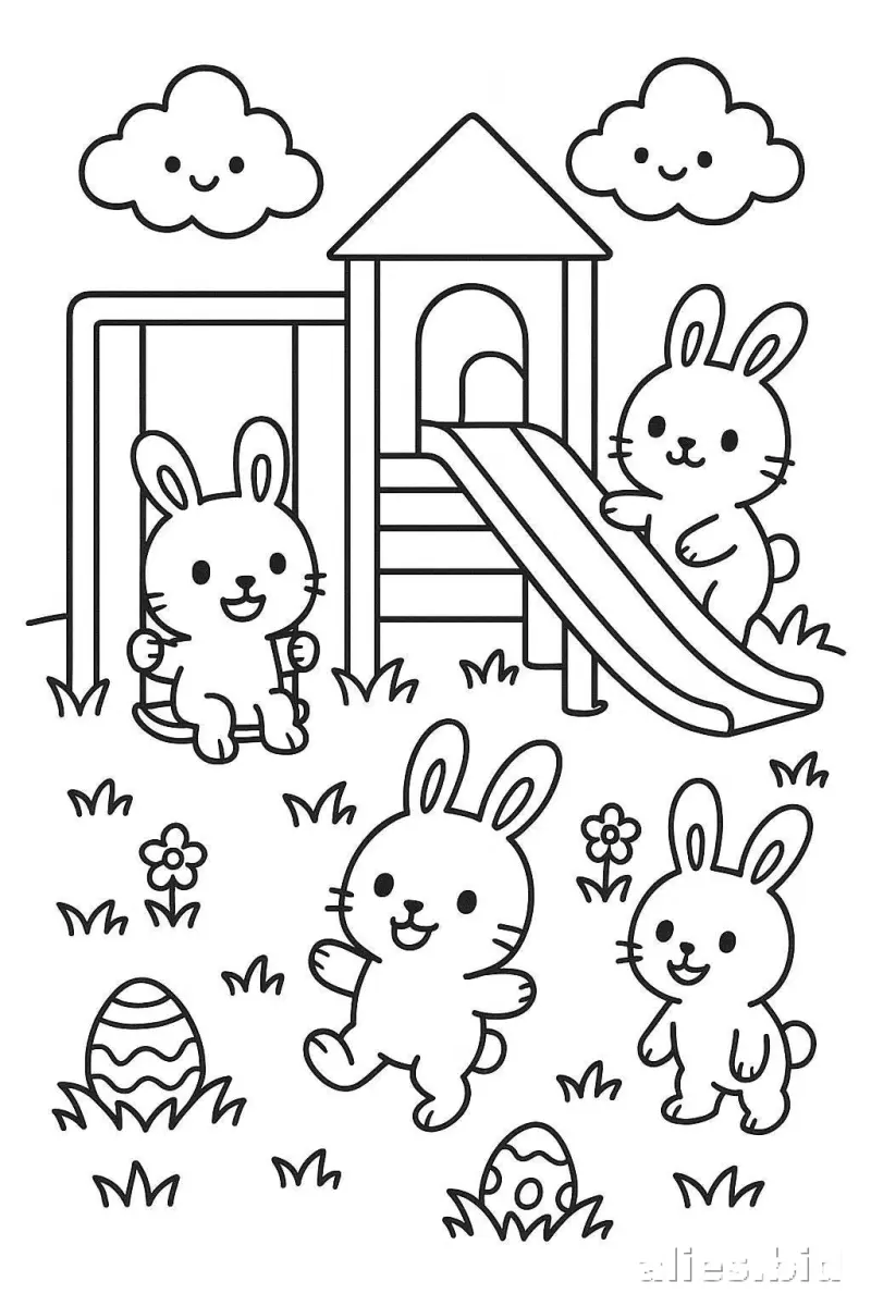 Free Printable Easter Coloring Pages For Kids Worksheet #13