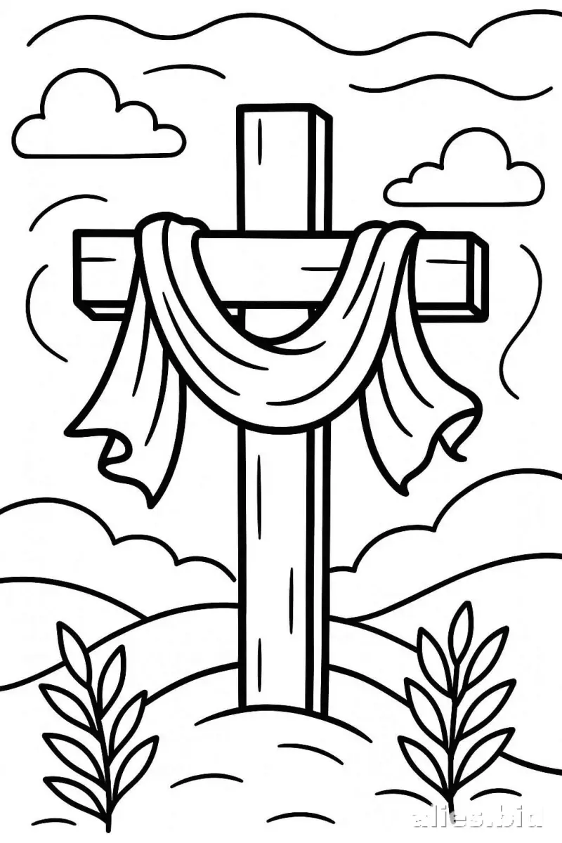 Free Printable Easter Coloring Pages For Kids Worksheet #17