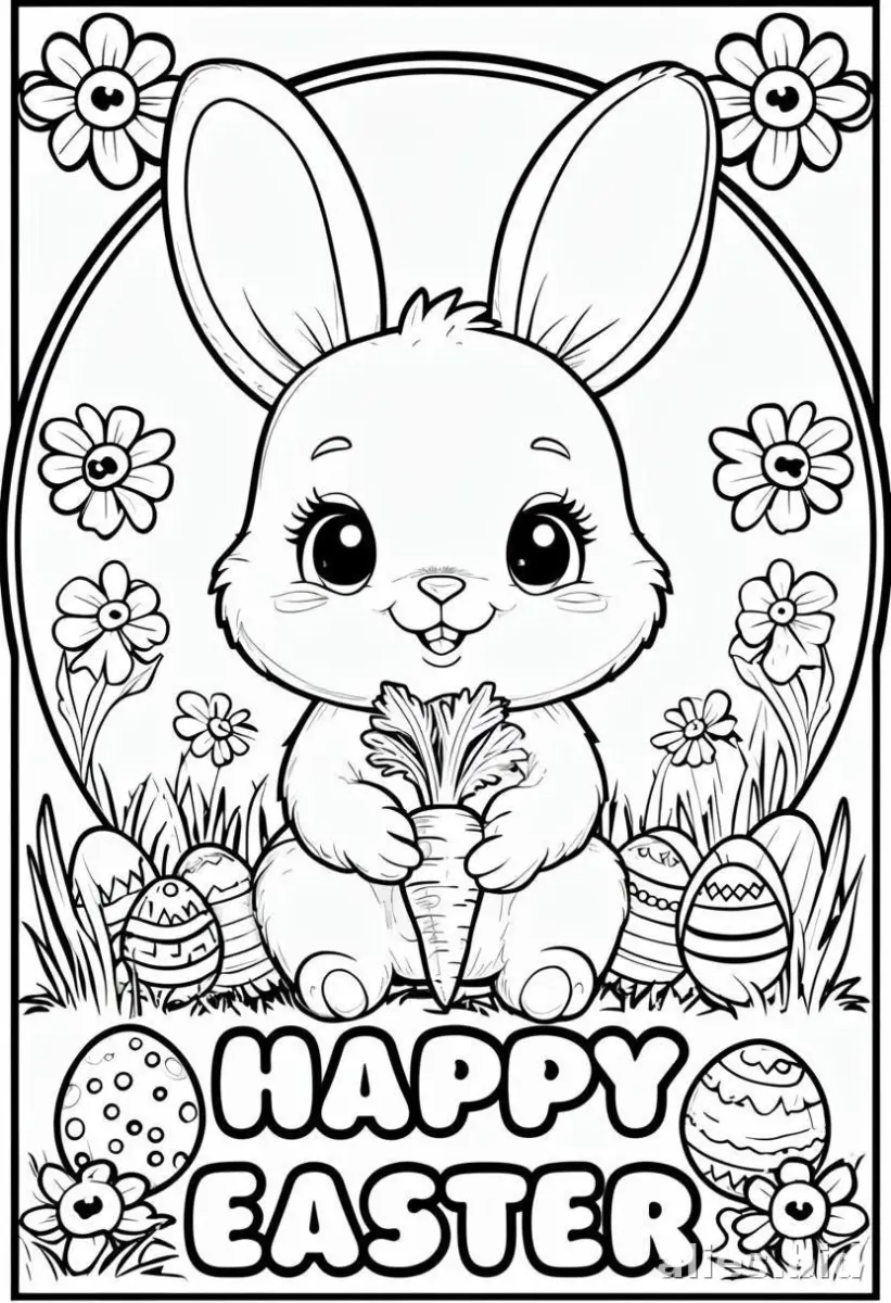 Free Printable Easter Coloring Pages For Kids Worksheet #5