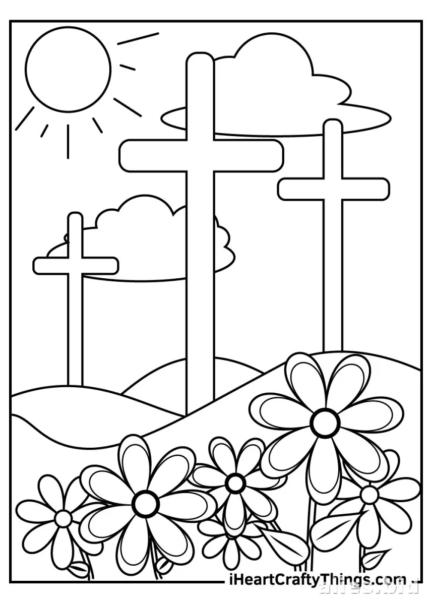 Free Printable Easter Coloring Pages For Kids Worksheet #7