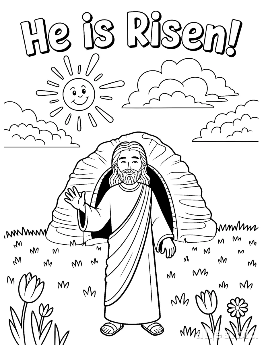 Free Printable Easter Coloring Pages For Kids Worksheet #9