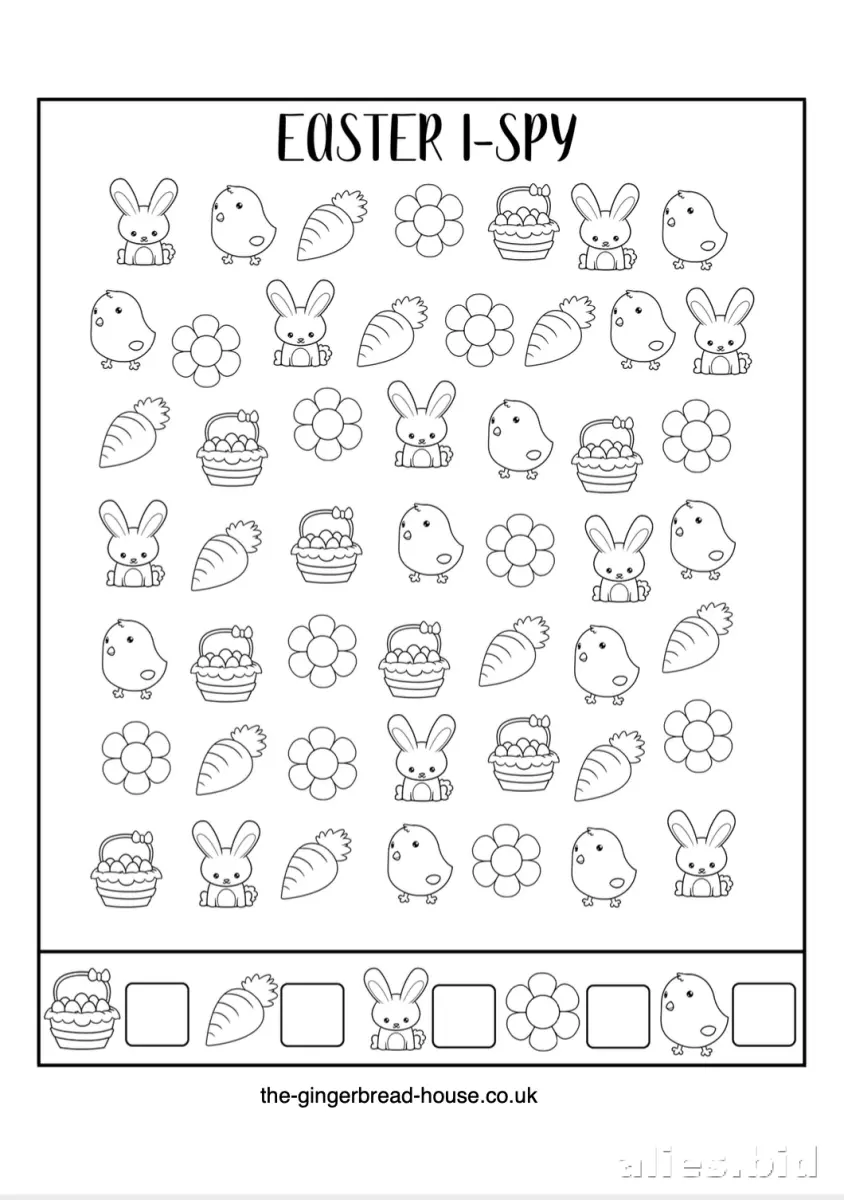 Free Printable Easter Worksheet For Kids Free #6