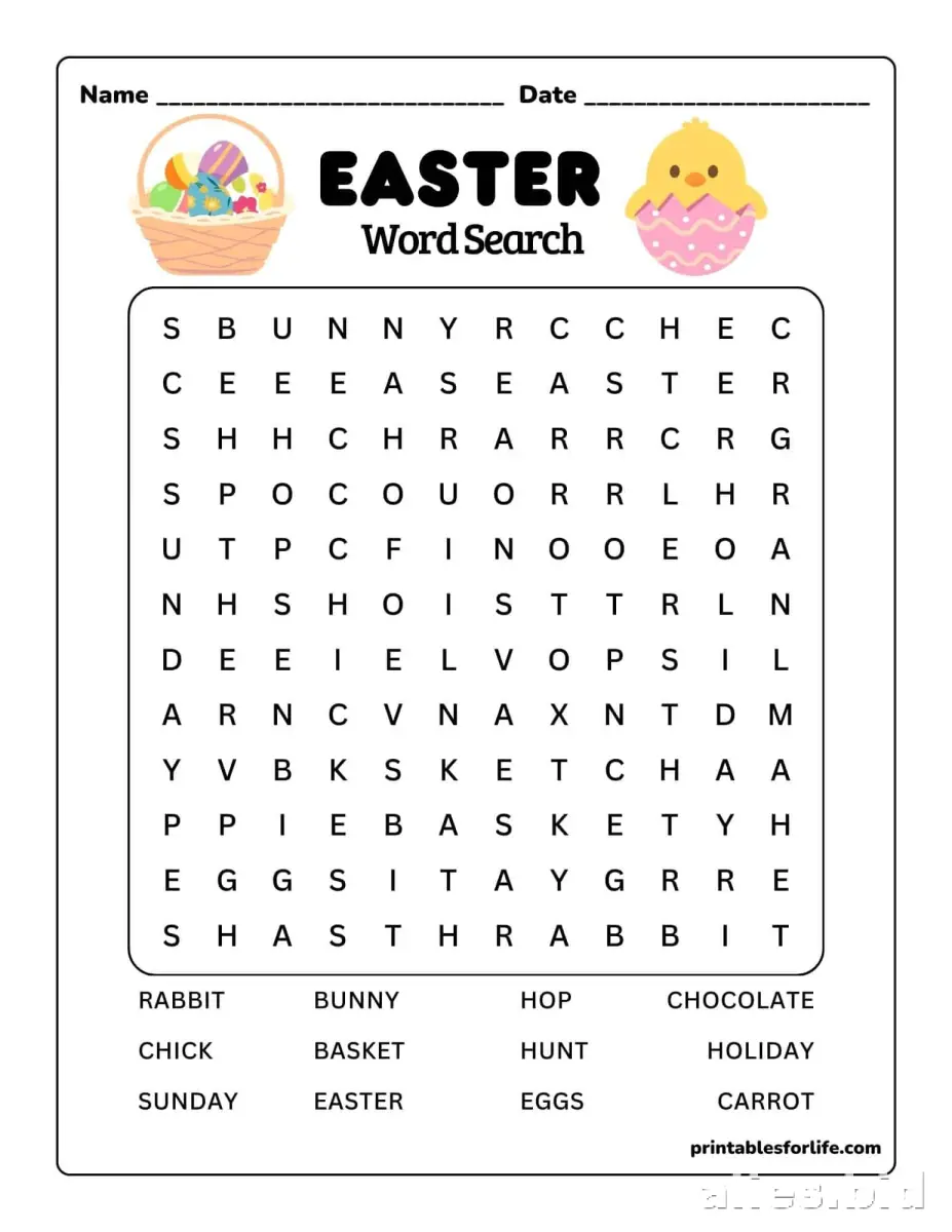 Free Printable Easter Worksheet For Kids Free #7