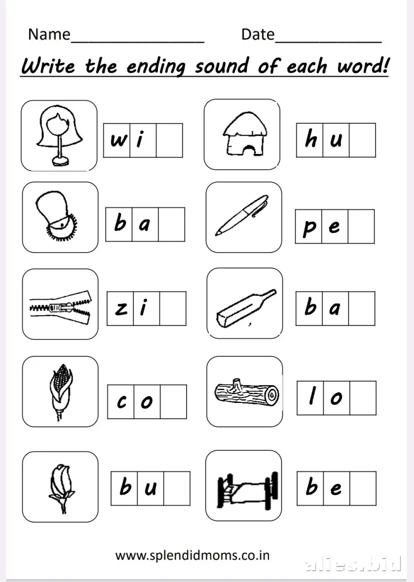 Mastering Ending Sounds with Printable Worksheets: A Guide for Teachers and Parents