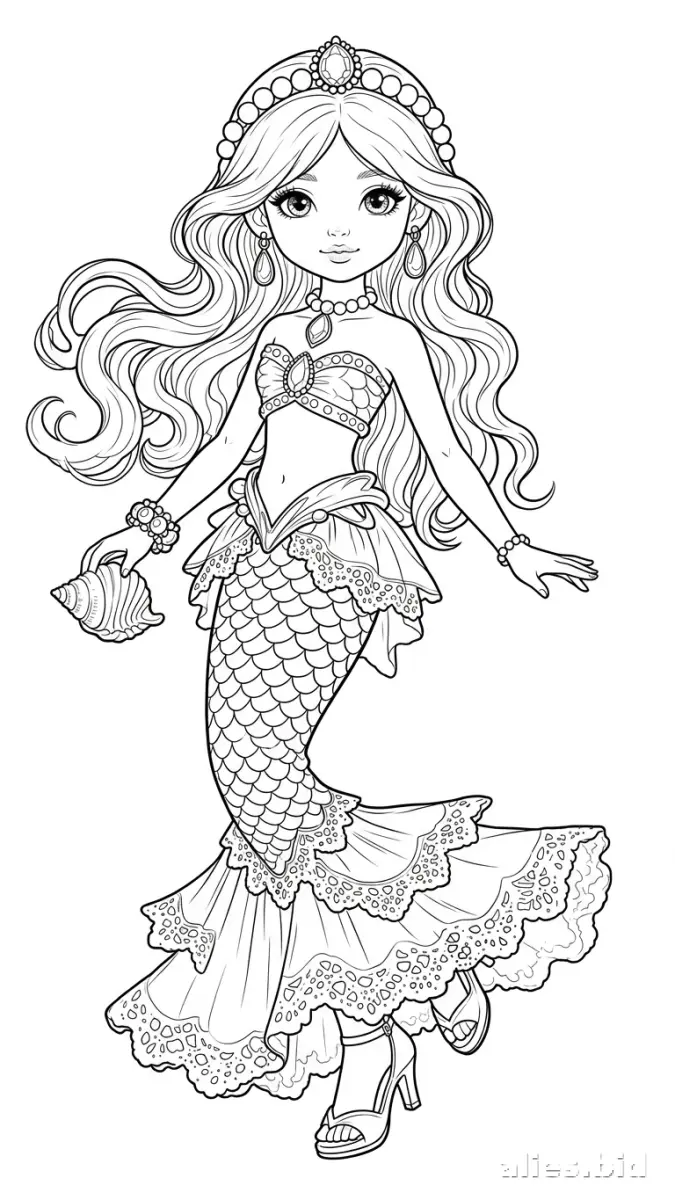 Free Printable Fairy Coloring Pages For Girls Free Worksheet #7