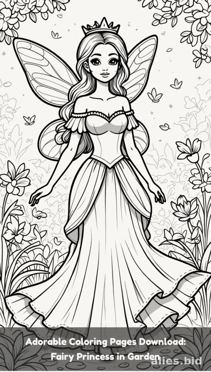 Free Printable Fairy Coloring Pages For Girls Free Worksheet #11