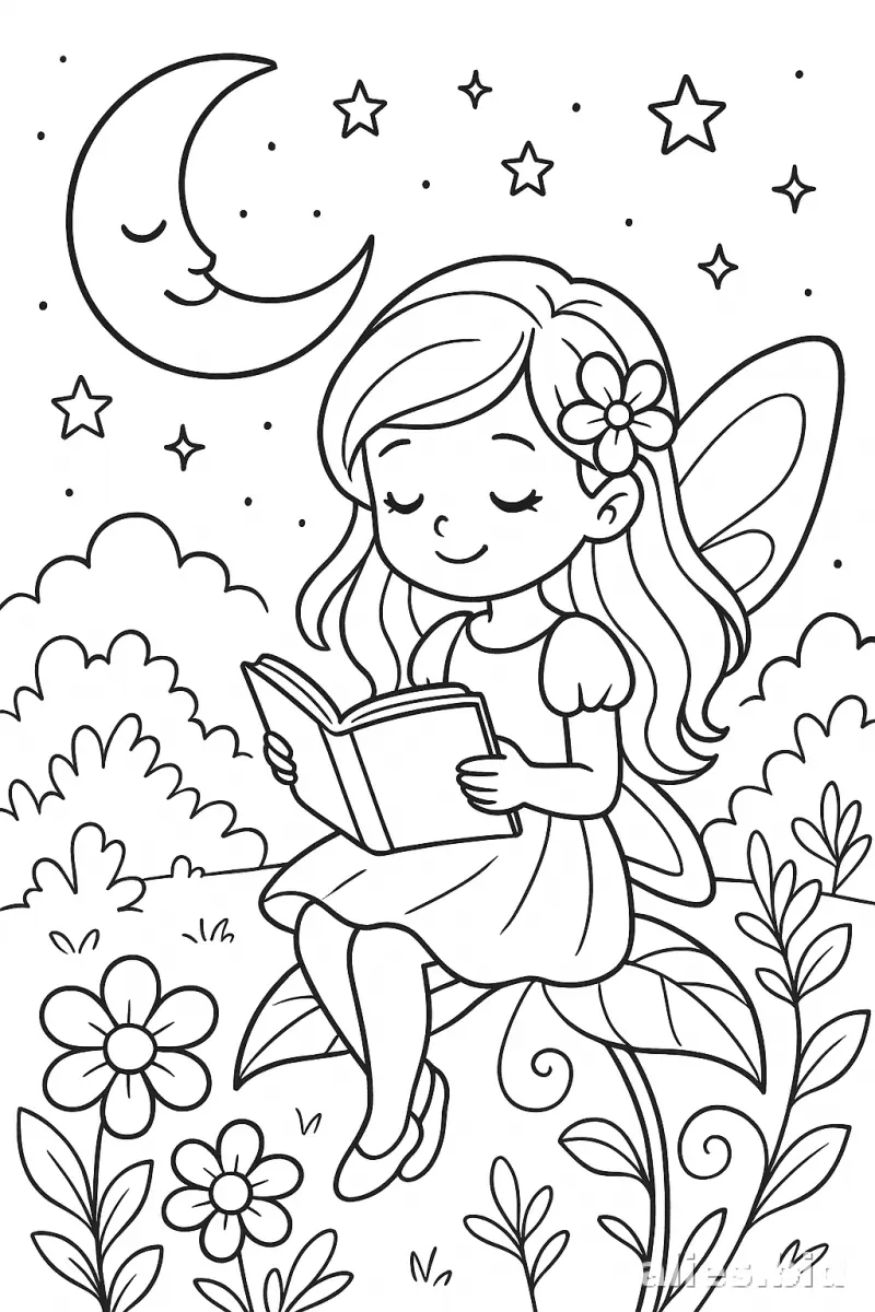 Free Printable Fairy Coloring Pages For Girls Free Worksheet #2