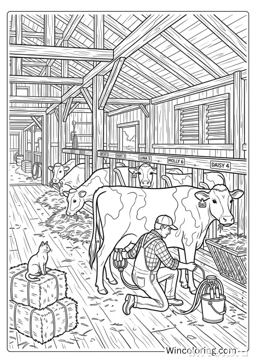 Free Printable Farm Animal Coloring Pages Free Worksheet #13