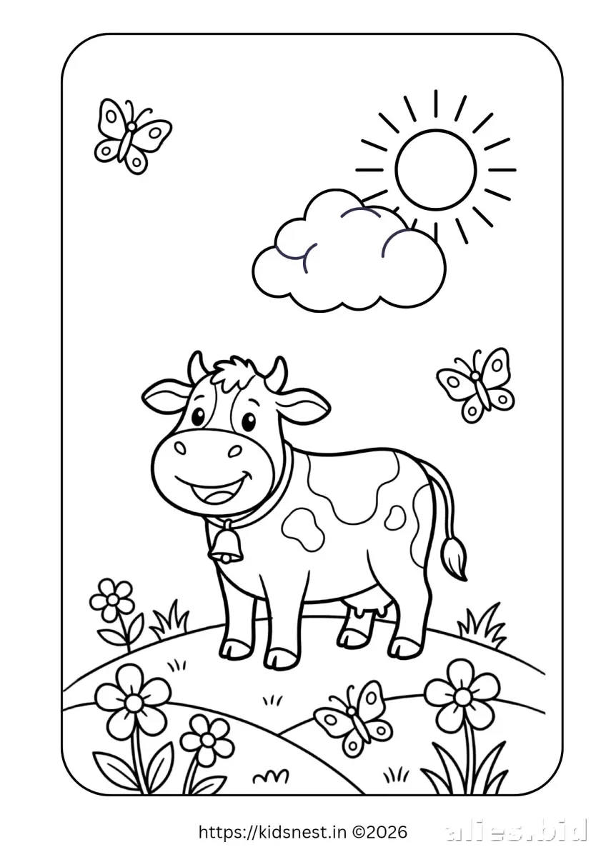Free Printable Farm Animal Coloring Pages Free Worksheet #18