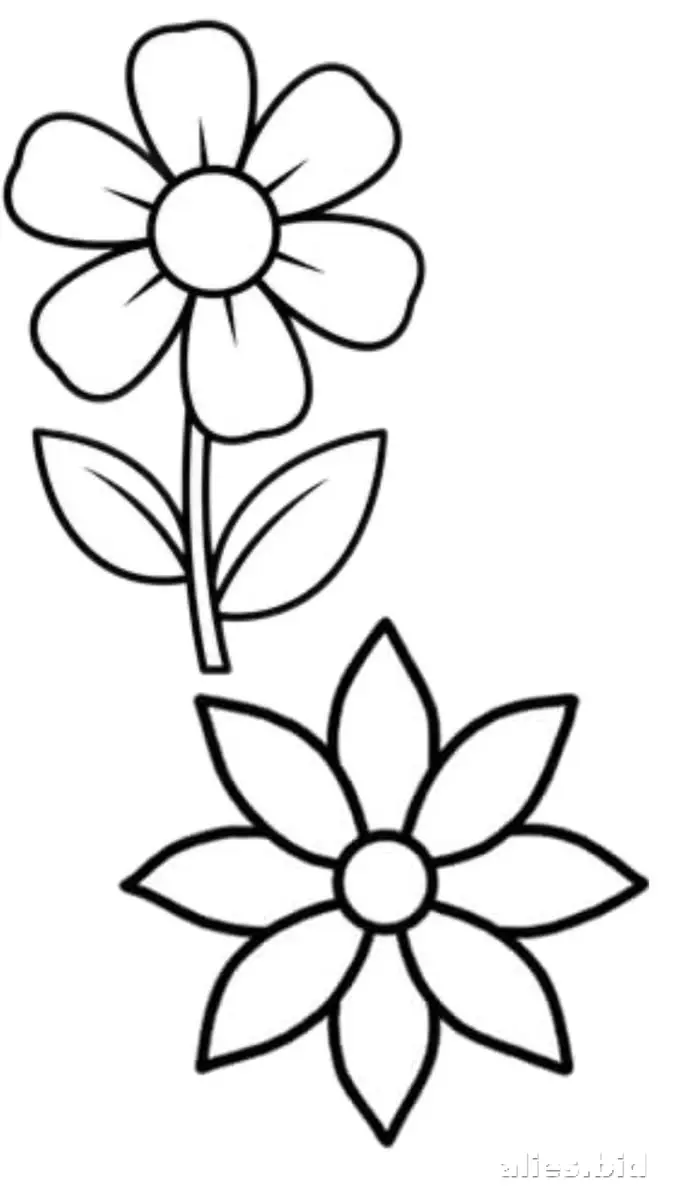 Free Flower Coloring Pages for Kids – Educational Worksheets for Learning & Creativity