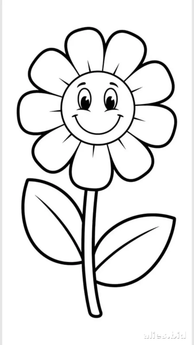 Free Printable Flower Coloring Pages For Kids Free Worksheet #4