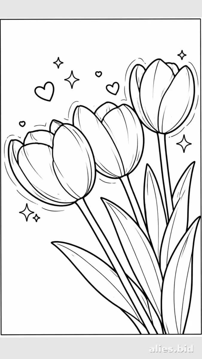 Free Printable Flower Coloring Pages For Kids Free Worksheet #11
