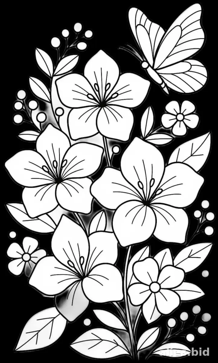 Free Printable Flower Coloring Pages For Kids Free Worksheet #7