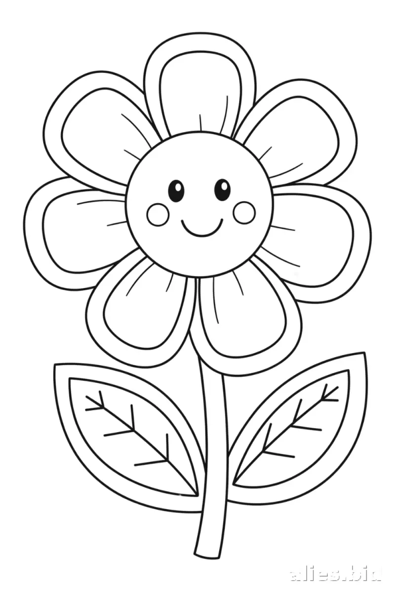Free Printable Flower Coloring Pages For Kids Free Worksheet #6