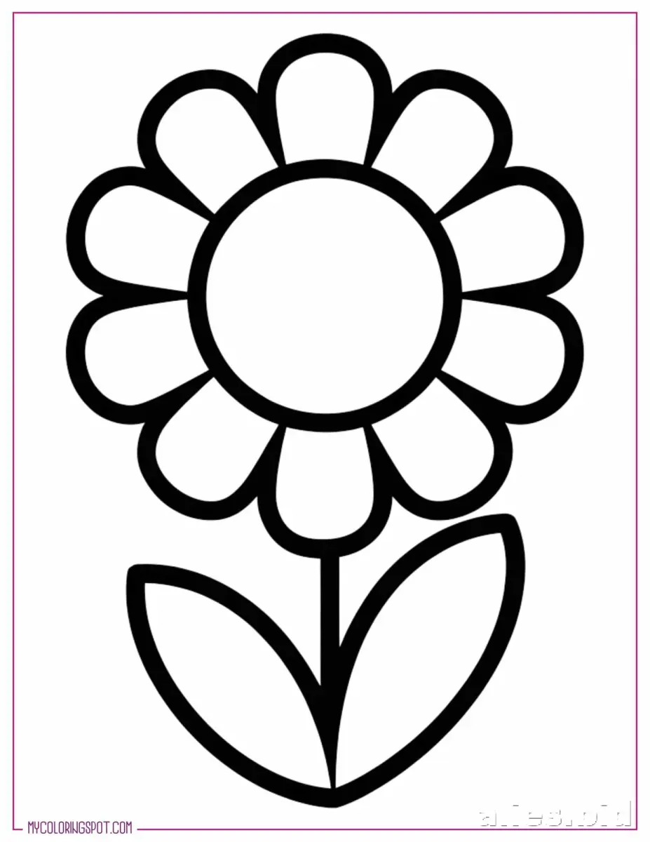 Free Printable Flower Coloring Pages For Kids Free Worksheet #5