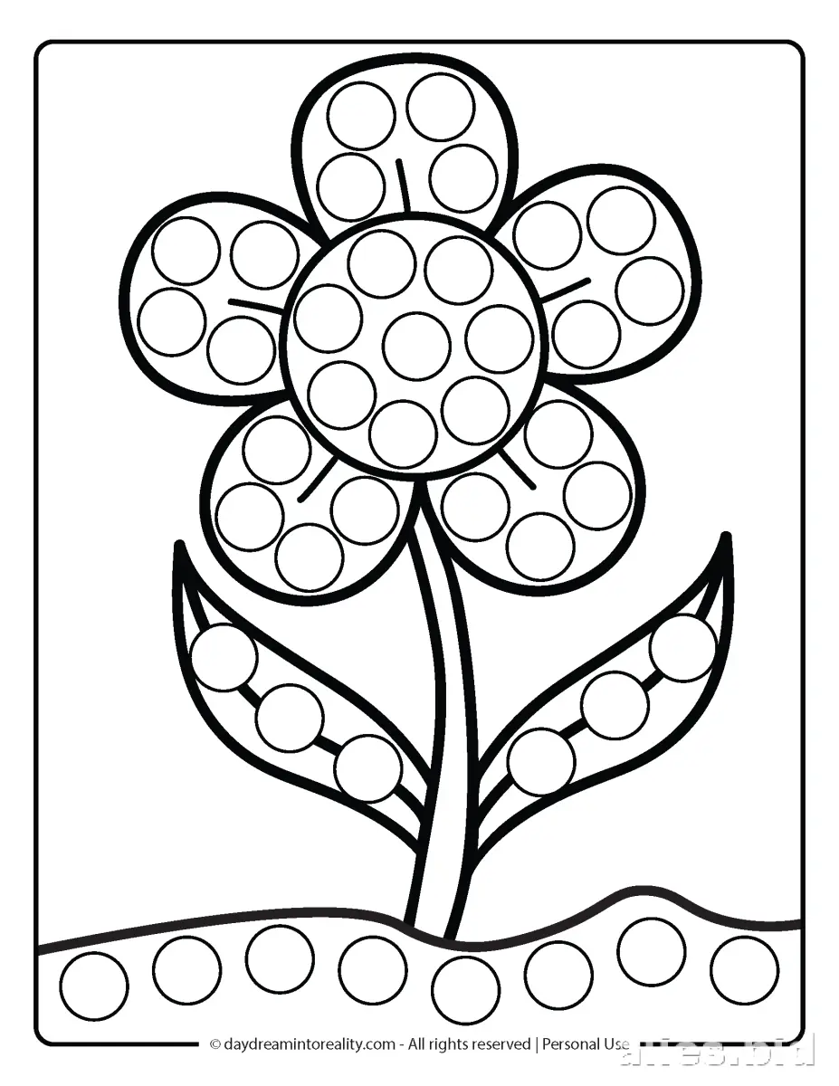 Free Printable Flower Coloring Pages For Kids Free Worksheet #13