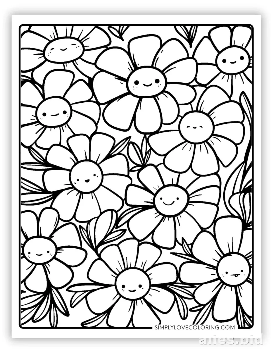 Free Printable Flower Coloring Pages For Kids Free Worksheet #20