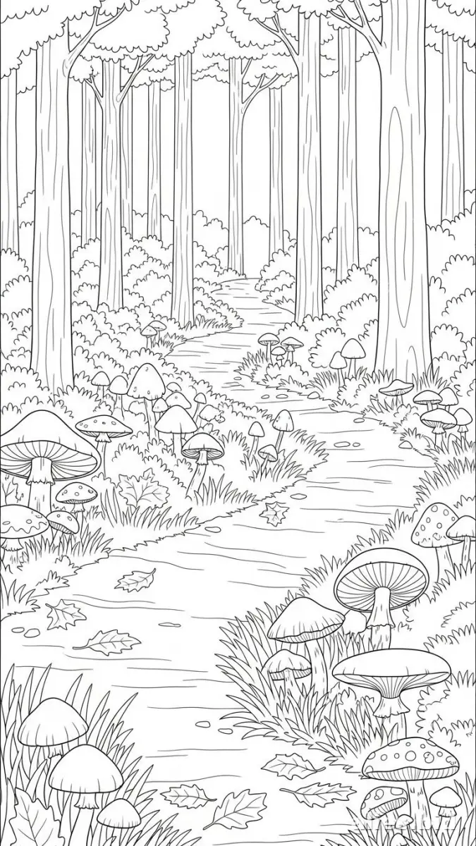 Free Printable Forest Coloring Pages For Kids Free Worksheet #4