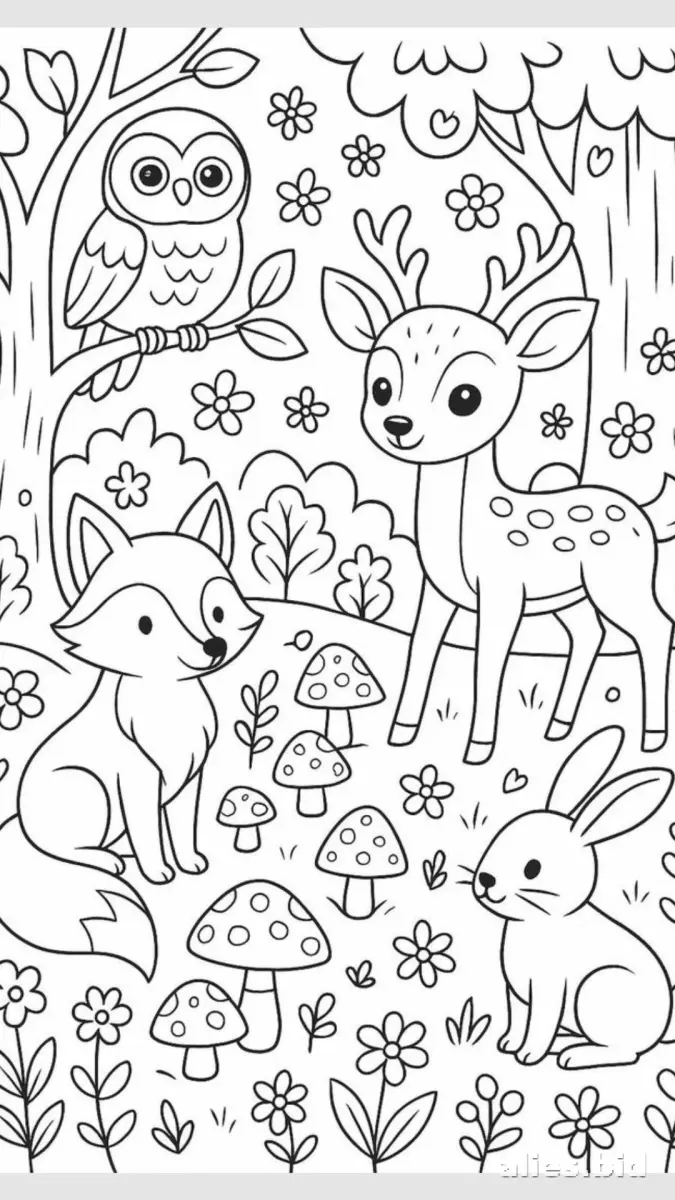Free Printable Forest Coloring Pages For Kids Free Worksheet #19