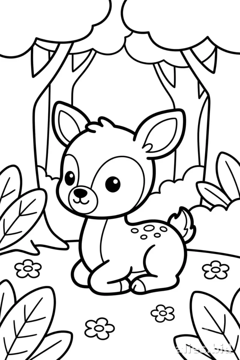 Free Printable Forest Coloring Pages For Kids Free Worksheet #3