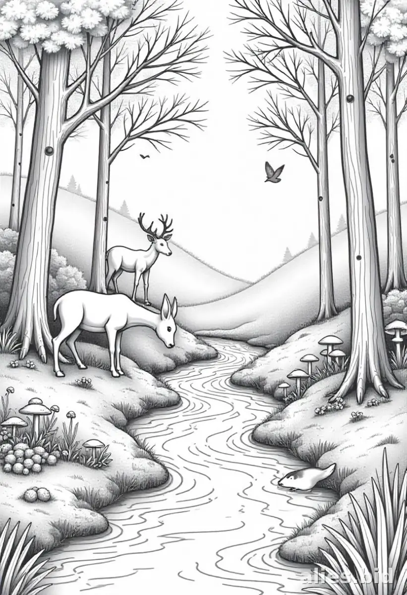 Free Printable Forest Coloring Pages For Kids Free Worksheet #21