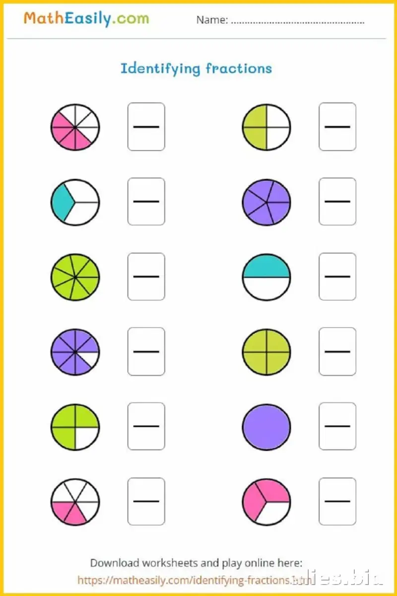 Free Printable Fractions Worksheet For 3rd Grade #11