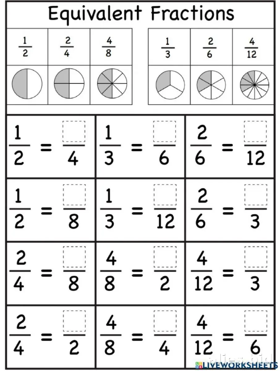 Free Printable Fractions Worksheet For 3rd Grade #10